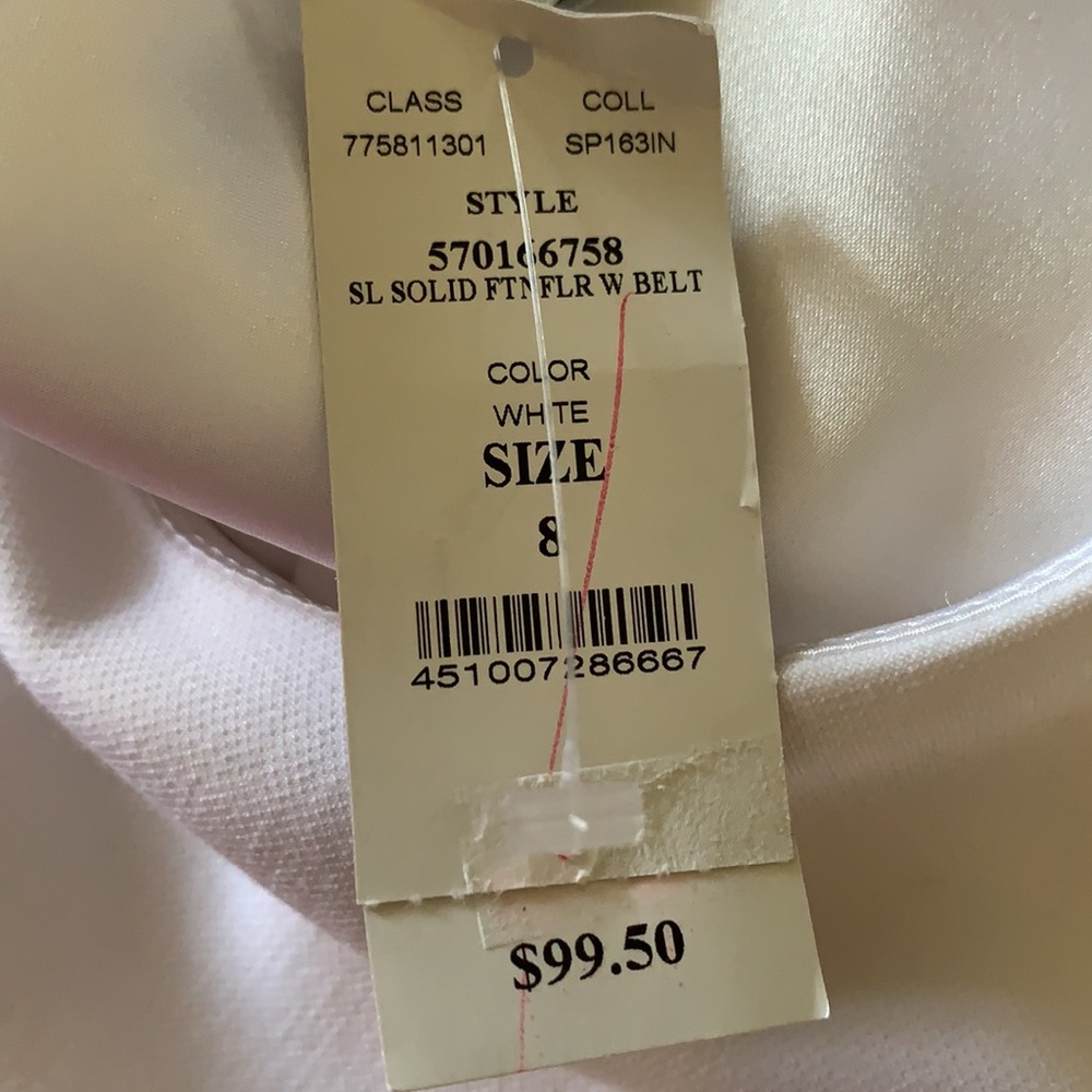 White House Black Market WHBM white dress 8 New NWT medium Sleeveless GORGEOUS - Picture 8 of 11